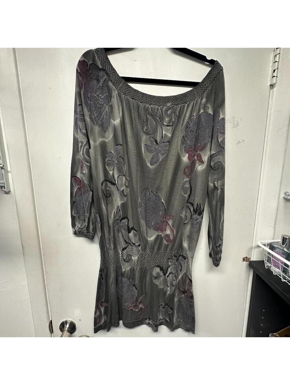 Vintage M. Rena Floral Banded Mini Dress, One Size (M)